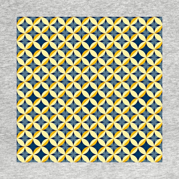 Retro seamless geometrical pattern in 70s vibes by IngaDesign